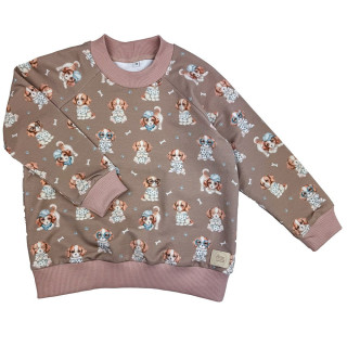 Bluza charlie1 pieski beż