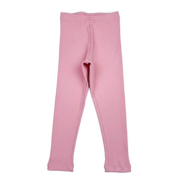 Legginsy prążek brudny róż