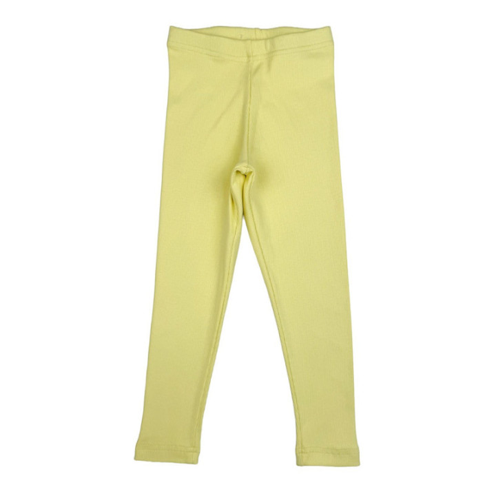 Legginsy prążek cytryna