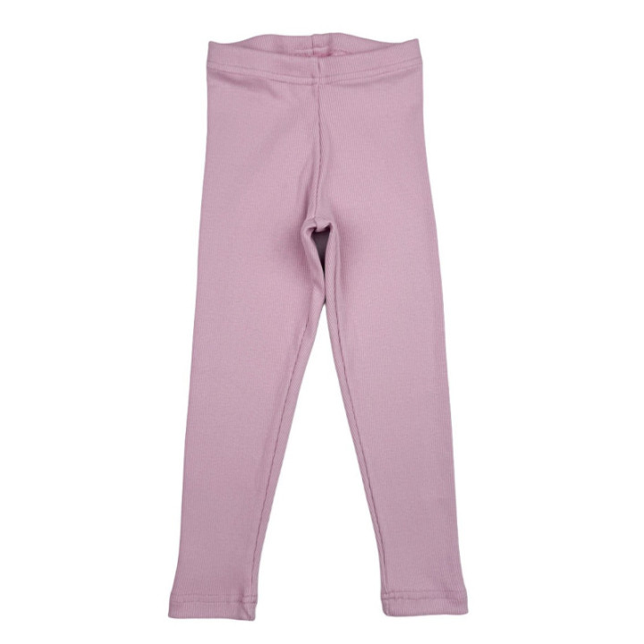 Legginsy prążek pudrowy róż