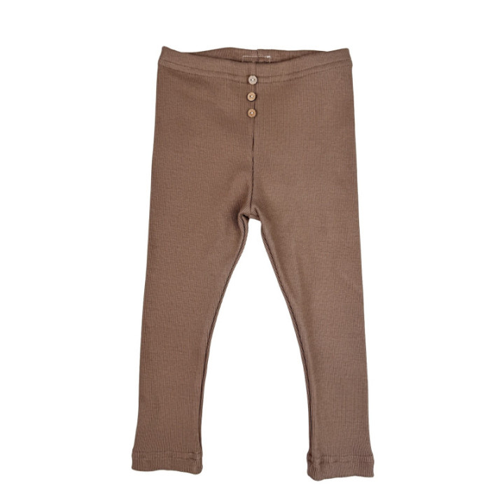 legginsy chłopięce mokka