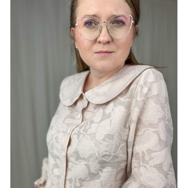 Koszula Madlen beżowy pudrowy 3D