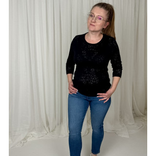 bluzka Reni ajour black