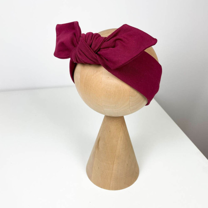 Opaska pin-up bordo