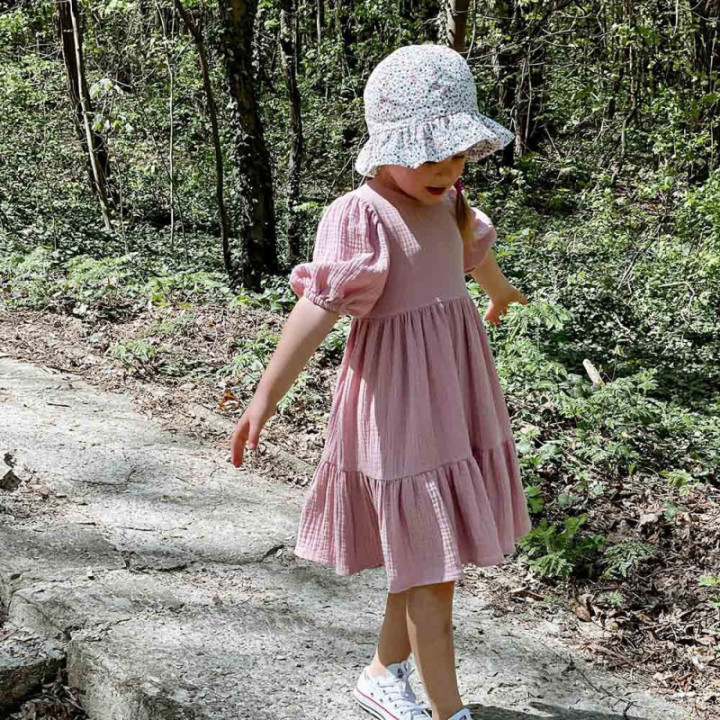 Sara muślin pudrowy róż