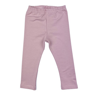 Legginsy pudrowy róż- dzianina dresowa