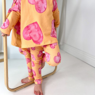 Legginsy serca papaya